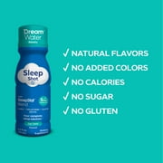 Dream Water Beauty Sleep Aid Drink Supplement; Melatonin 5mg, GABA, 5-HTP, plus Biotin for healthy skin, hair and nails; 2.5 oz liquid sleep shots, Zen Tonic 24-Count