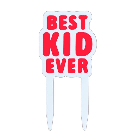 Best Kid Ever Cake Topper, Birthday & Celebration Party Cake Decoration, 4.1 Inch