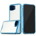 thumbnail image 5 of For Apple iPhone 13 (6.1") Colored Shockproof Transparent Hard Rubber TPU Hybrid Bumper Shell Thin Slim Protective Cover ,Xpm Phone Case [ Clear / Blue ], 5 of 6