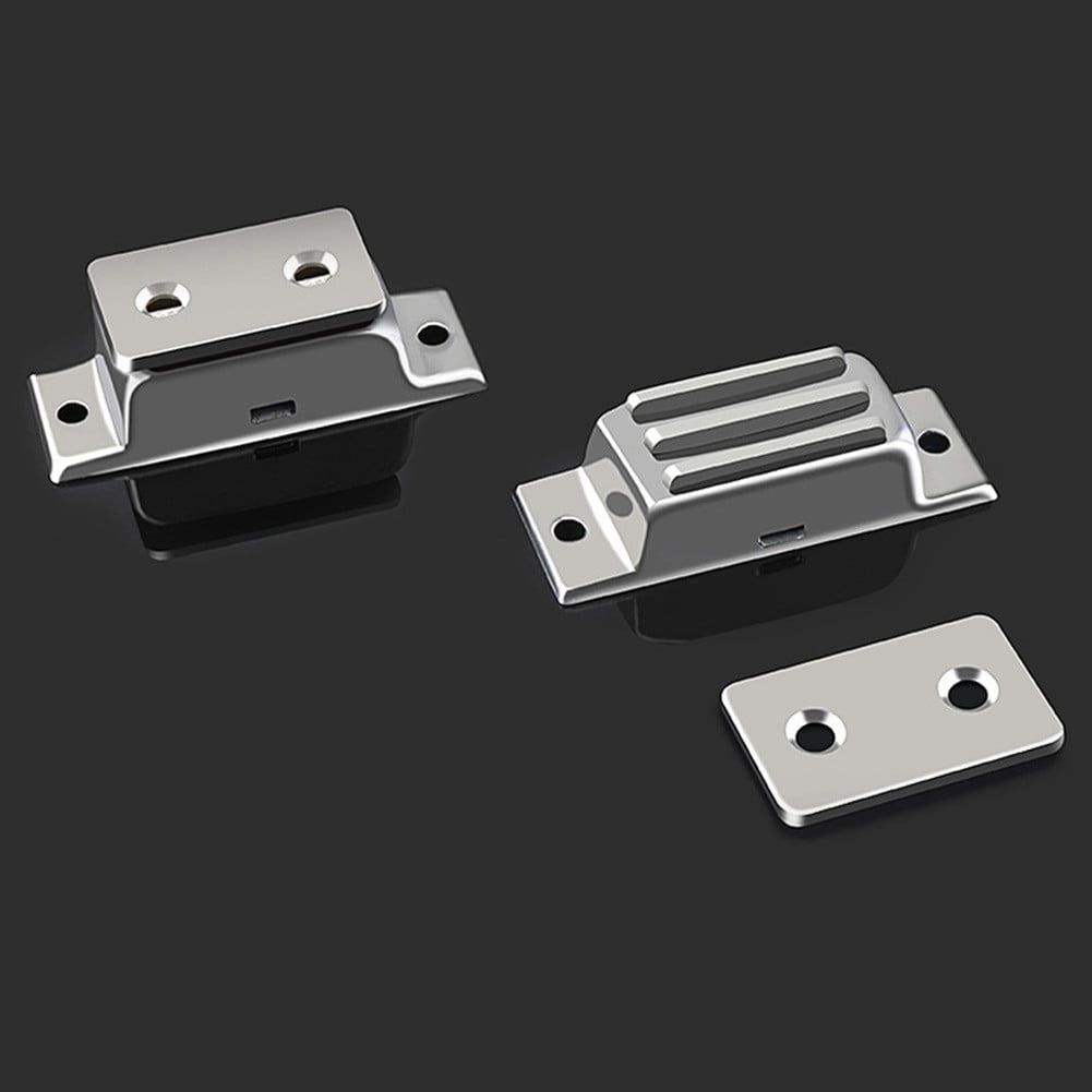 MIN CI 4 Pack Magnetic Door Catch, Strong Magnets Heavy Duty 45kg Pull Door Magnets Neodymium Magnetic Catch Cupboard Magnets Stainless Magnetic Catches For Cupboards Kitchen Bathroom Wardrobe - Online Marketplace