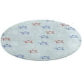 thumbnail image 5 of American Flag Blue Red White Round Carpet Circle Rug Outdoor Patio Area Rug Washable Large Area Rugs Hallway Room Decor Fitness Mats, 5 of 8