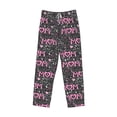 thumbnail image 6 of Uemuo Lovely Mom Ever Pattern Men's Wide Leg Palazzo Lounge Pants with Pockets Light Weight Loose Comfy Casual Pajama Pants-Medium, 6 of 9