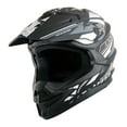 thumbnail image 2 of 1Storm Motocross Adult Helmet Downhill Mountain Bike Helmet BMX MX ATV Dirt Bike Storm Style HF803; Storm Black, 2 of 6