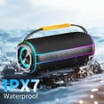 thumbnail image 4 of Portable Bluetooth Speaker, 30W Deep Bass Wireless Speaker with 55mm Driver, Bluetooth 5.4, IPX7 Waterproof, 4000mAh Battery, 24H Playtime, TWS Pairing, 11 RGB Light Modes for Outdoor Beach Camping S, 4 of 7