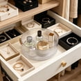 thumbnail image 6 of FAMTKT Rotating Makeup Organizer, Desktop Storage Shelf with 360 Spin, 10x10 inch Cosmetic Holder for Perfume Jewelry Lipstick, Vanity Organizer for Bedroom Bathroom, 6 of 8