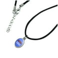 thumbnail image 2 of It's Been A Long Day Dog Dachshund Antiqued Oval Charm Pendant with Black Satin Cord, 2 of 3