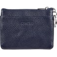 thumbnail image 2 of LAICAIW Women's Genuine Leather Coin Purse Mini Pouch Change Wallet with Keychain, navyblue, 2 of 7
