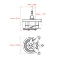 thumbnail image 2 of Unique Bargains 25W 1K Ohm Wirewound Ceramic Potentiometer Variable Rheostat Resistor, 2 of 3