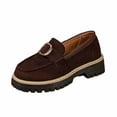 thumbnail image 2 of Wowcloth Women's Retro Loafers – Comfortable Round Toe Slip-On with Buckle Closure for Casual Fashion Wear, 2 of 9
