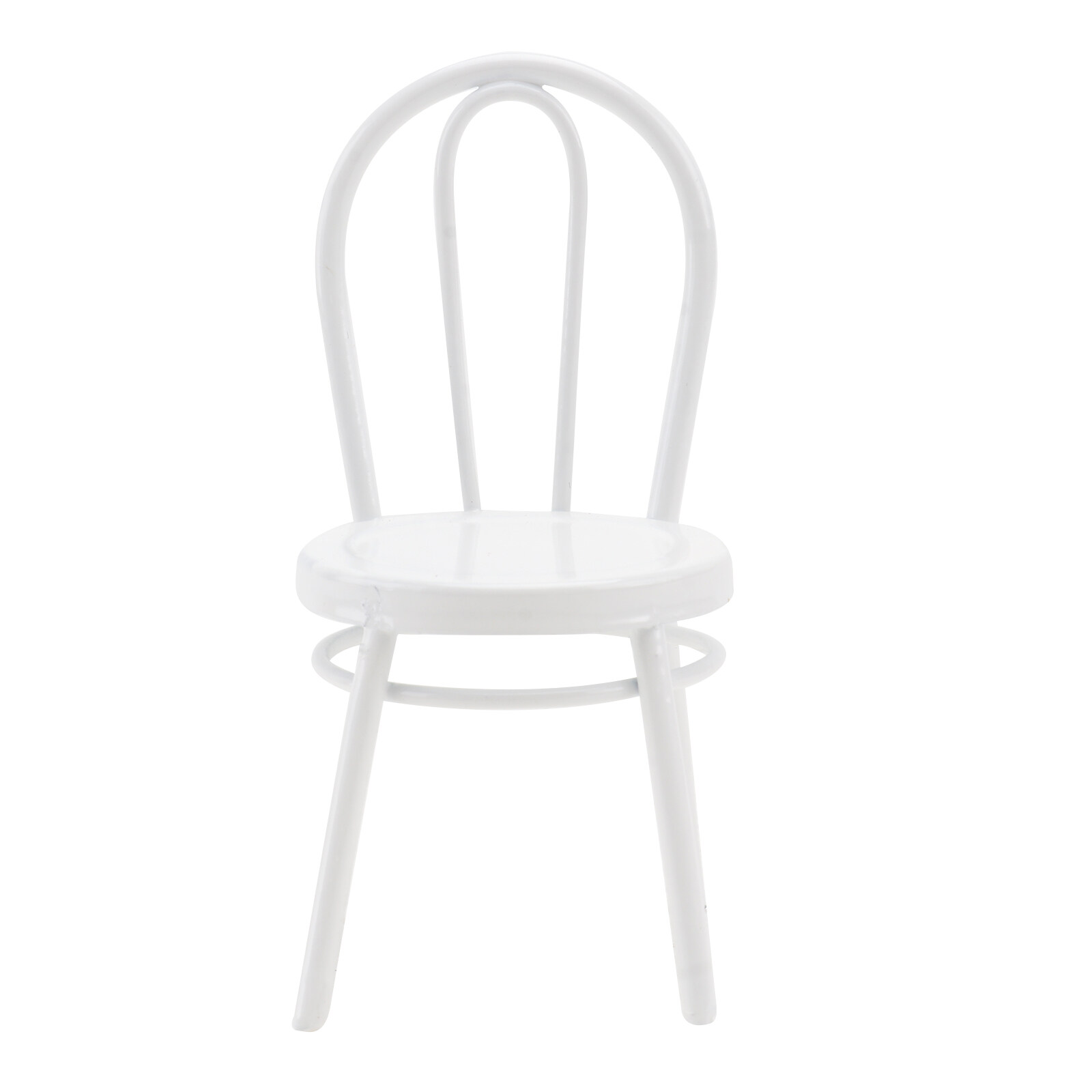 Mini Iron Chair Simulation Home Model Doll House Accessories Miniature