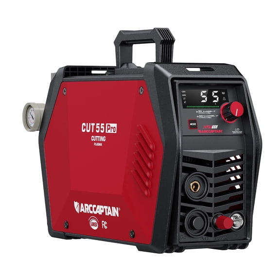 ARCCAPTAIN iControl CUT55 Pro Plasma Cutter, APP Control, 55 Amp Non-Touch Pilot Arc, 120V/240V , Large LED Display ,2T/4T,  DC Inverter IGBT
