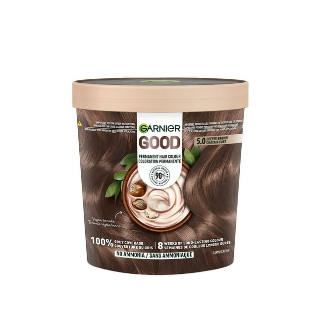 Garnier GOOD, Coloration Permanente, 100% Couverture du Gris, Sans Ammoniaque, 1 unité