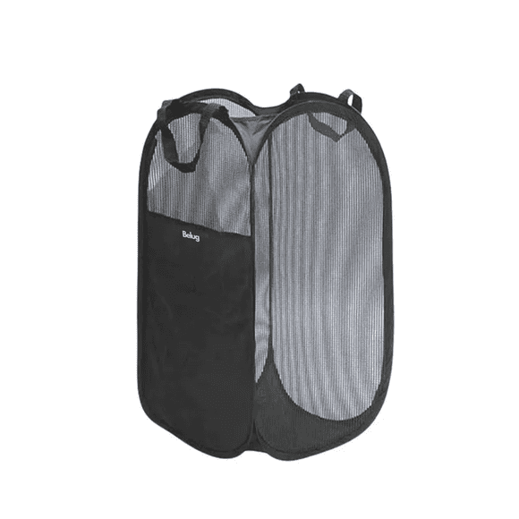 Cesta Plegable De Malla Para Ropa Sucia Organizador Belug Negro