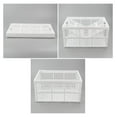 thumbnail image 3 of Drevy 2-Pack 42 L Stackable Collapsible Crate, Plastic Folding Storage Basket, White, 3 of 7