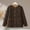 01 Brown, variant on YueHuiYing Womens Shacket Jacket Lined Jackets Oversized Button Up Fleece Hooded Warm Coat