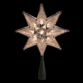 thumbnail image 2 of Northlight 8" Lighted Silver and Clear Mosaic Star Christmas Tree Topper - Clear Lights, 2 of 3