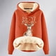 thumbnail image 4 of WILLBEST Sudadera de Mujer, Estilo Universitario, Cuello Redondo, Manga Larga, Talla Grande, con Estampado Navideño XXXX-Grande, 4 of 4