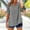 Black, variant on Women's Striped Shirts Summer Fashion V Neck Short Sleeve Blouses Casual Comfort Loose Fit Tops Beach Tees