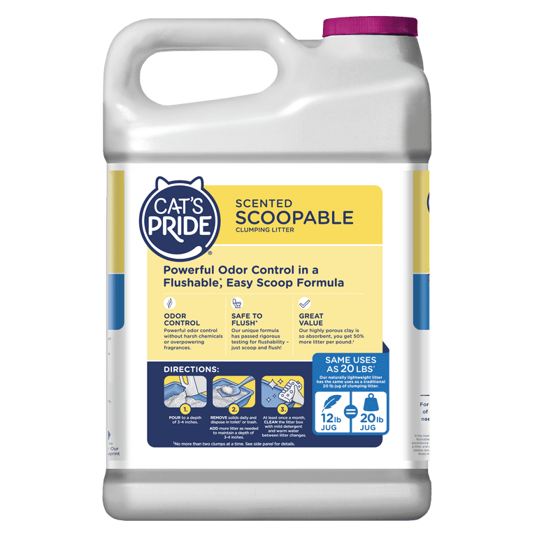 Scented Scoopable Clumping Cat Litter, 12 lb photo 3