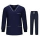 thumbnail image 4 of Conjuntos de uniformes médicos Fernando para enfermeras pantalones suaves y cómodos Azul oscuro SG, 4 of 8