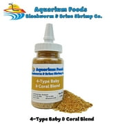 Aquatic Foods Inc. 4-Type Mixed Blend of Cyclops, Daphnia, Rotifers, Ready to Eat Brine Shrimp Eggs for Tropical Fish Fry, Babies, Guppies, Tetras, Bettas, Nano Fish…1.2oz Squeeze Bottle