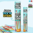 thumbnail image 2 of Hi-Q Jumbo Pick Up Sticks Game: 41 Brightly Colored Plastic 9.5" Pick up Sticks in Storage Can, For all Ages!, 2 of 5