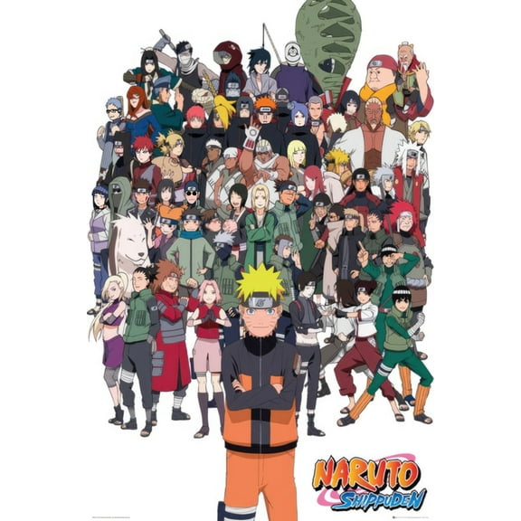 Naruto Shippuden - Anime TV Show Poster (All Characters) (Size" 24" x 36")