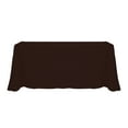 thumbnail image 1 of Ultimate Textile (10 Pack) 108 x 156-Inch Rectangular Polyester Linen Tablecloth with Rounded Corners - for Wedding, Restaurant or Banquet use, Espresso Dark Brown, 1 of 4