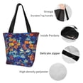 thumbnail image 4 of Bingfone Colorful Fall Leaves Women Shoulder Tote Bags Casual Bag Ladies Shopping Handbag, 4 of 7
