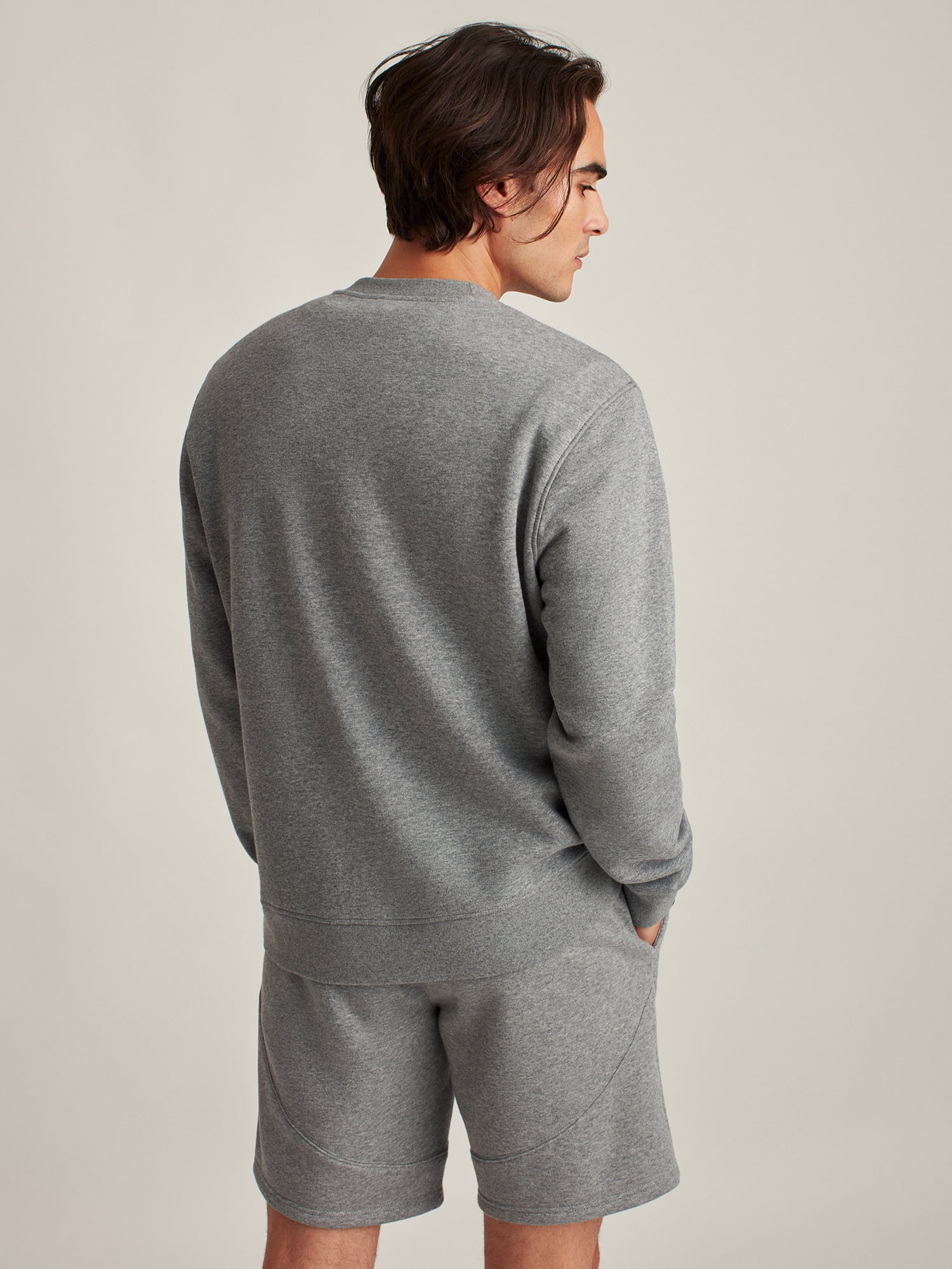 Bonobos Fielder Men's and Big Men's Fleece Crewneck Sweatshirt, Up to Size 3XL