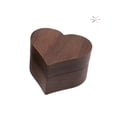 thumbnail image 4 of Caja Corazón De Madera Nogal Para Anillos De Boda Compromiso, 4 of 5