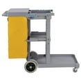 thumbnail image 6 of Global Industrial Janitor Cart Gray with 25 Gallon Vinyl Bag, 6 of 7