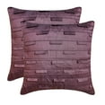 thumbnail image 5 of The HomeCentric Pillow Cases, Plum Pillow Shams, Pintucks Textured Pillow Sham, Pack of 2, 24x24 inch (60x60 cm) Pillow Sham, Square Silk Pillow Sham, Modern Pillow Shams, Solid Color - Plum Ocean, 5 of 5
