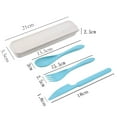 thumbnail image 5 of Joernso 1 Set Wear-resistant Spoon Set Corrosion Resistant Plastic Portable Smooth Edge Cutter Fork for Home, 5 of 8