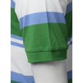 thumbnail image 3 of FashionOutfit Men's Basic Casual Short Sleeves Stripe 3 Button Placket Polo Shirt, 3 of 4