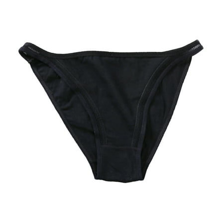 

NECHOLOGY Panties for Women Bikini Brief Womens Low Waist Panties Thong Cotton Panties B Bustier Underpants Black Large