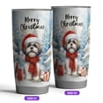 thumbnail image 2 of Merry Christmas Shih Tzu Enjoys Woofmas Winter Xmas Holiday 20oz Stainless Steel Tumbler Insulated Cup with Lid Lion Dog Lover Gifts - 02022, 2 of 5