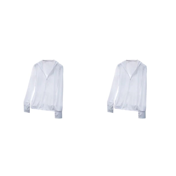 Sonducket Abrigo de seda helada, ropa con capucha, sudadera, protector solar, chaqueta deportiva para exteriores, ropa deportiva para mujer, Type2 NO2