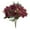 Red, variant on 2 Pcs 11.4" Compact Artificial Flowers Bouquet, Silk Roses Hydrangea Bundle with Eucalyptus Leaves Berries for Table Centerpiece Home Decor, Elegant Burgundy Red