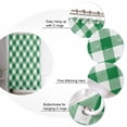 thumbnail image 6 of Shower Curtain Dark Green Buffalo Check Plaid Bathroom Curtains with Hooks, Waterproof Fabric Farmhouse Style Bath Shower Curtains Set for Bathroom Bathtubs Decor 72x72 Inch, 6 of 8