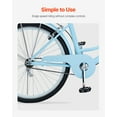 thumbnail image 4 of VEVOR 26-Inch Cruiser Bike 1-Speed Light Blue Beach Cruiser Bike with Basket, 4 of 9