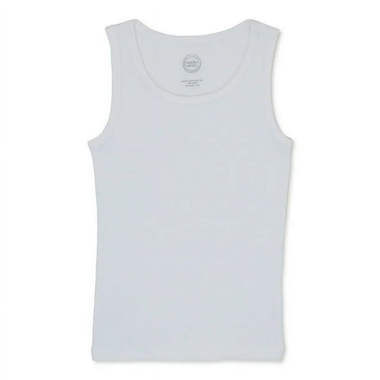 Wonder Nation Girls Colorful Tank Tops 6-Pack, Sizes 4-18