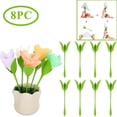 thumbnail image 1 of 8 Uds. Servilleteros de plástico con capullos de flores, servilleteros, arreglos de mesa, 1 of 4