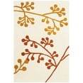 thumbnail image 2 of SAFAVIEH Soho Piper Floral Wool Area Rug, Ivory/Orange, 6' x 6' Square, 2 of 7