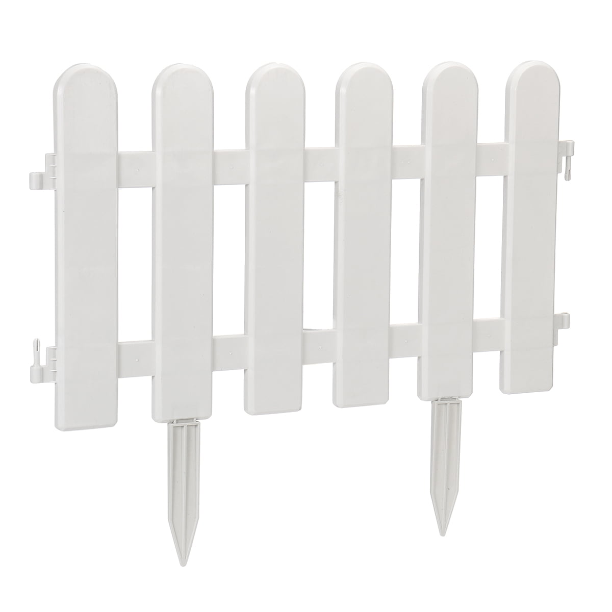Buy Stoneway 12Pack Garden Picket Fencing, White Plastic Fence Panels