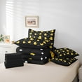thumbnail image 5 of Manfei Cartoon Duck 7-Piece Twin Bedding Sets,Polka Dots Bedding Comforter Set,Black Yellow Breathable Sheet Sets,Lightweight Animal Room Decorative,Reversible, 5 of 7