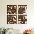 thumbnail image 5 of Ckraxd 4Pcs Wooden Leaves Wall Decor, Openwork Hanging Decorations, Rustic Home and Garden Accents, Summer Indoor Outdoor Decor, Perfect for Parties and Celebrations, 5 of 6