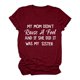 thumbnail image 1 of Camiseta de cuello redondo de moda para mujer, camiseta de manga corta, camiseta con estampado de letras, blusa Pompotops  hkajfhjk459361, 1 of 4