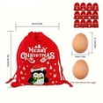 thumbnail image 2 of Christmas Gift Bags Christmas Drawstring Gift Bags Red Green Mini Velvet Pouches for Candy Treats Gift Cards Coins Jewelry Wrapping Party Favors for Kids Friends Coworkers Holiday Xmas Decor,J, 2 of 5