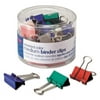 Officemate Medium Binder Clips, Assorted Colors, 24 Clips per Tub (31029)